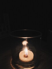 candle in the dark