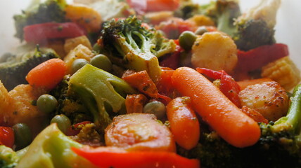 Steamed vegetables