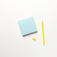 blank notepad with pen on with background