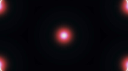 Beautiful lens flare with rays on a black background.