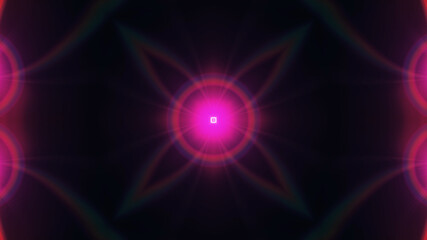 Beautiful designer drawing illustration with rays and black background.