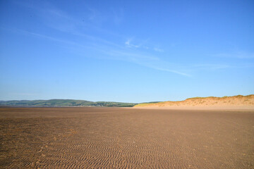 Fototapeta na wymiar Sandscales haws beach, Cumbria, England, UK