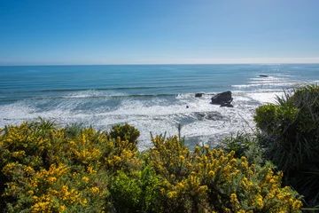 Fotobehang Küstenlinie auf Neuseelands Südinsel © Julia