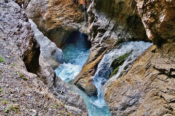 Rosenlaui-Gletscherschlucht, Meiringen, Schweiz