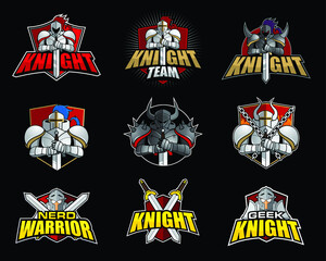 E Sport Logo Bundle with Knight Theme