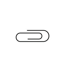 paper clip Icon Vector Logo Template