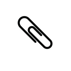paper clip Icon Vector Logo Template