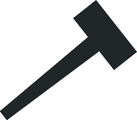 Modern simple hammer icon vector