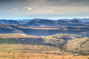 DROUGHT STRICKEN KAROO.  Views of the greater karoo in the eighth year of a drought. Karoo basin, South Africa . As the climate dries and water table drops,  