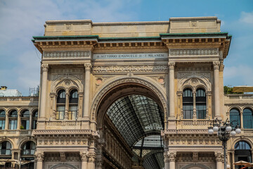 Galleria Vittorio Emanuele II in Milan. It's one of the world's oldest shopping malls, designed and built by Giuseppe Mengoni between 1865 and 1877.