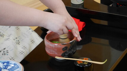 Obraz na płótnie Canvas Japanese traditional tea ceremony, sado