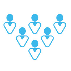 Modern user icon - Group of mixed colored men