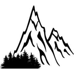 Mountain landscape icon
