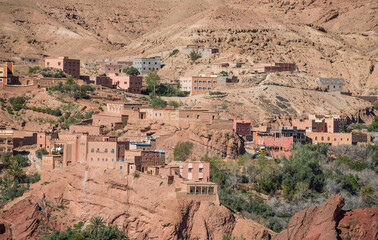 houses, high in the mountains of the Atlas