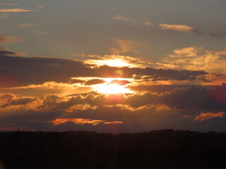 Sunset over Shropshire moss