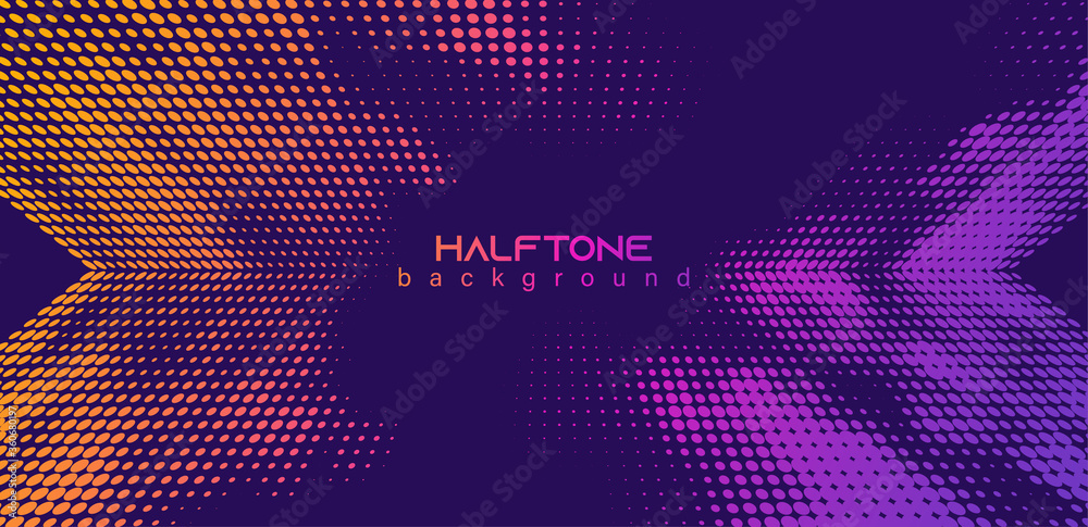Poster abstract vector background. halftone gradient gradation. vibrant flowing texture. smoke effect. retr
