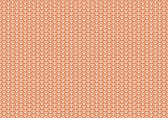 青海波の赤茶系和柄パターン　線幅の変化する小さ目の模様