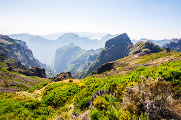 Fototapeta na wymiar Pico do Arierio, Madeira, Portugal, Europe