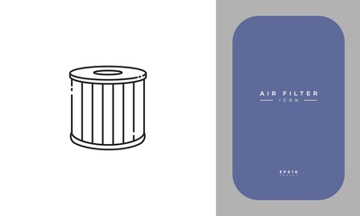 Air filter Vector Icon