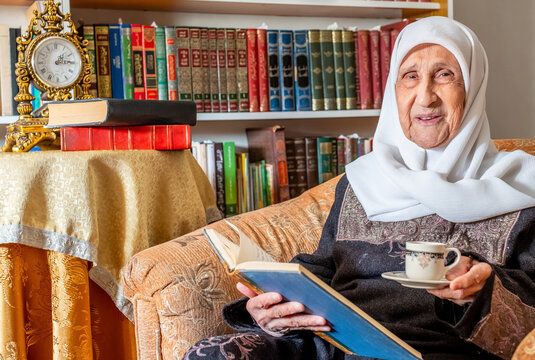 Arabic Msulim Woman Reading Book