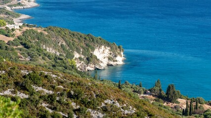 Fototapeta na wymiar Picturesque bay on Zakynthos island on a sunny day