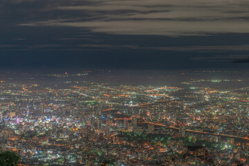 札幌藻岩山夜景,すすきの,北海道,日本
Sapporo Moiwayama night view, Hokkaido, Japan