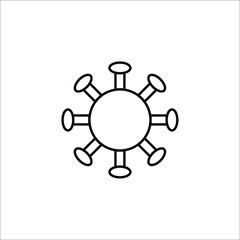 Corona Virus Icon/Covid-19 Icon Templete Illustrator