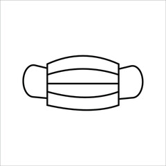 Mouth guard, Mask, Medicine Vector Icon Illustration