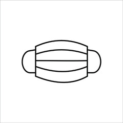 Mouth guard, Mask, Medicine Vector Icon Illustration