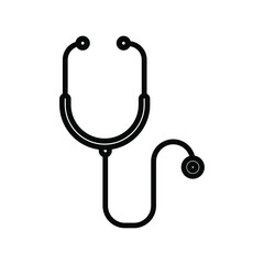 Stethoscope vector symbol illustration isolated on white background