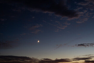 night sky with clouds