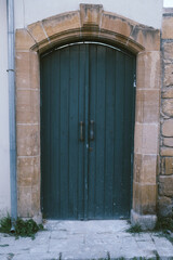 old wooden door