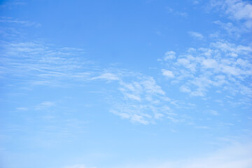 Naklejka na ściany i meble blue sky and clouds with copy space 