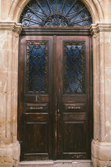 old wooden door