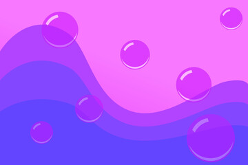 Delicate background with balloons. Vector background