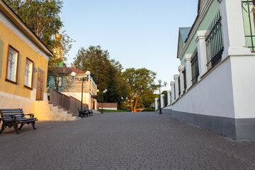 Fototapeta na wymiar Morning Vladimir city backstreet