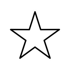 star icon vector design template in white background