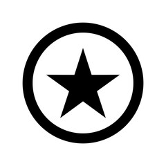 Fototapeta premium star icon vector design template in white background