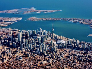 Obraz na płótnie Canvas Aerial view of Toronto