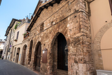 Fototapeta na wymiar church of san biagio in the town of spello