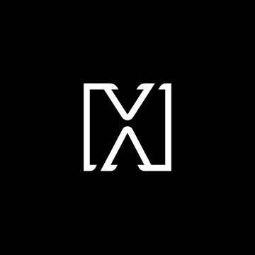 Letter X logo design concept, X logo design concept negative space style, Typography x letter logo design vector.
