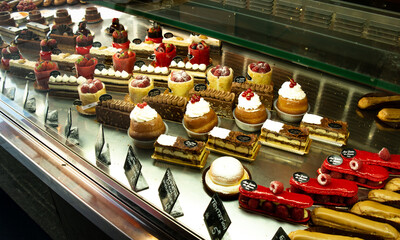 A lot of desserts