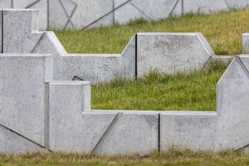 Abstract Concrete Blocks