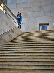 girl on a staircase