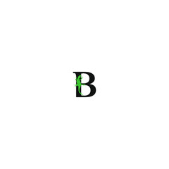 chameleon logo initial B vector illustration template
