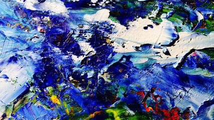 Colorful abstract background wallpaper. Modern motif visual art.  Mixtures of oil paint. Trendy...
