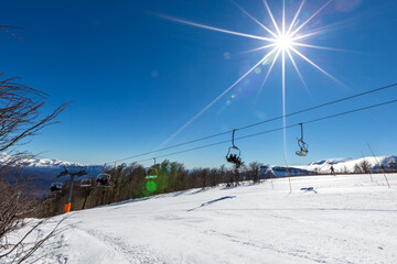 Obraz premium Cerro Chapelco, San Martin de los Andes, Argentina.