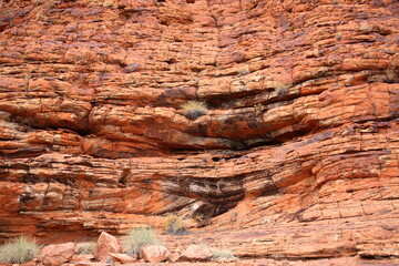 Landscape of kings canyon in outback central Australia