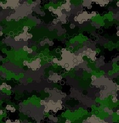 Texture military camouflage seamless pattern. Abstract army vector illustration