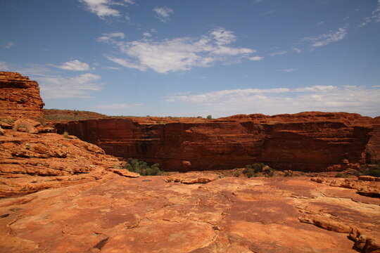 Landscape of kings canyon in outback central Australia © CYSUN